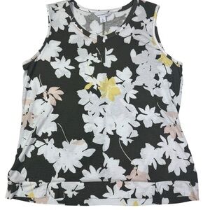 Liz Claiborne Black and White‎ Floral Tank Top